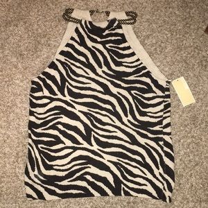 Michael Kors zebra top